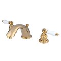 Kingston Brass KB962PL Magellan Widespread Bathroom Faucet, Polished Brass KB962PL